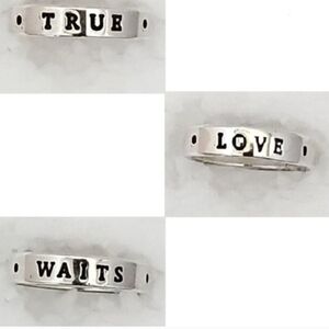 Silver 'True Love Waits' RingBob Siemon Designs Size 8